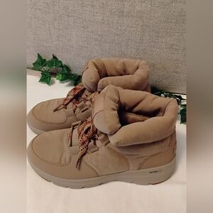 Skechers Womens Tan Ultra Go Glacier Boots
